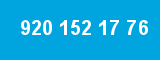920 152 17 76 920 152 17 76